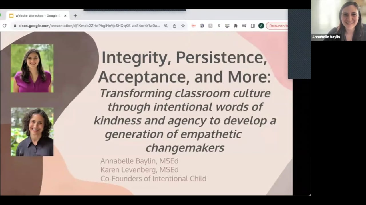 Intentional Child Introductory Workshop