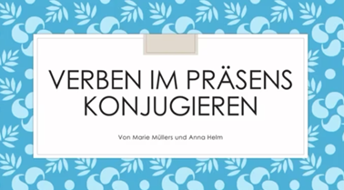 Wie konjugiere ich Verben im Präsens?