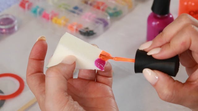 Nail Art - Sponging Technique