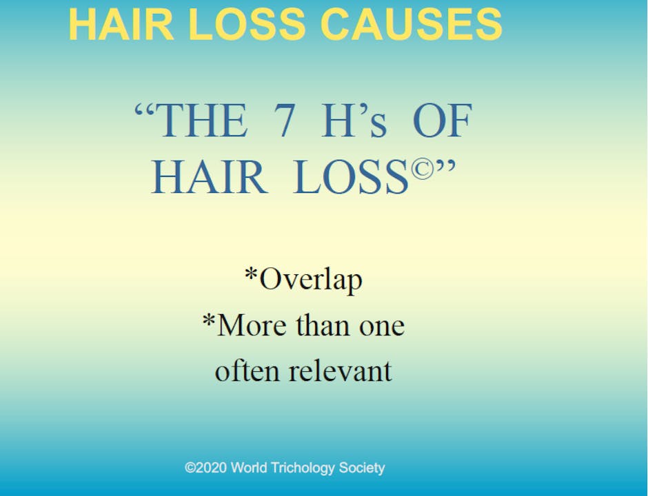 The "7 H's of Hair Loss"©
