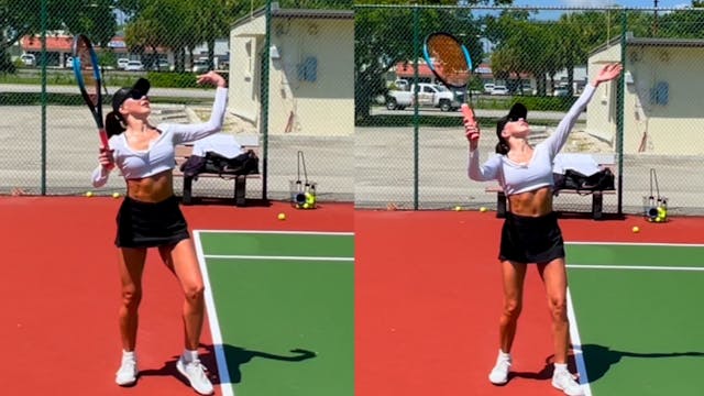 Working on Anna’s Toss & Forehand Ser...