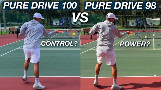Babolat Pure Drive 100 vs 98 Comparis...