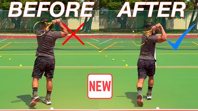 Two-Handed Backhand Swing Path Correction