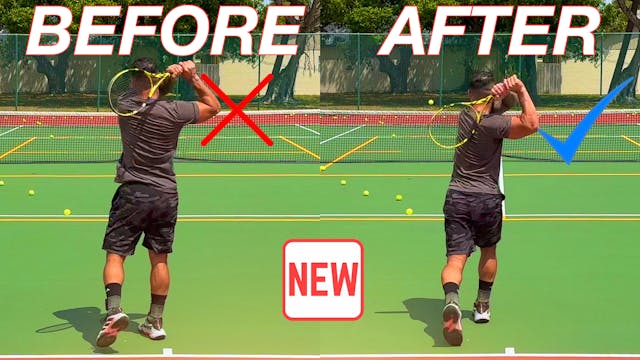 Two-Handed Backhand Swing Path Correc...