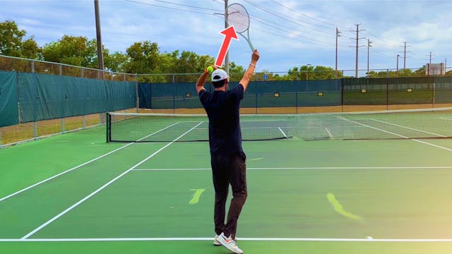 Wrong Body Position on Kick Serve