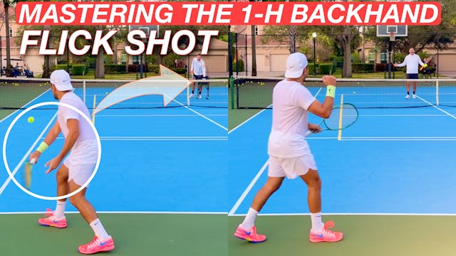 One-Handed Backhand Flick & Bunt Shot...