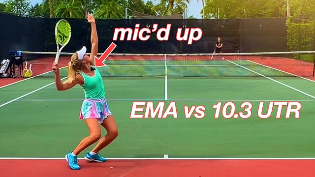 Ema vs 10.3 UTR | Mic'd Up Match Comm...