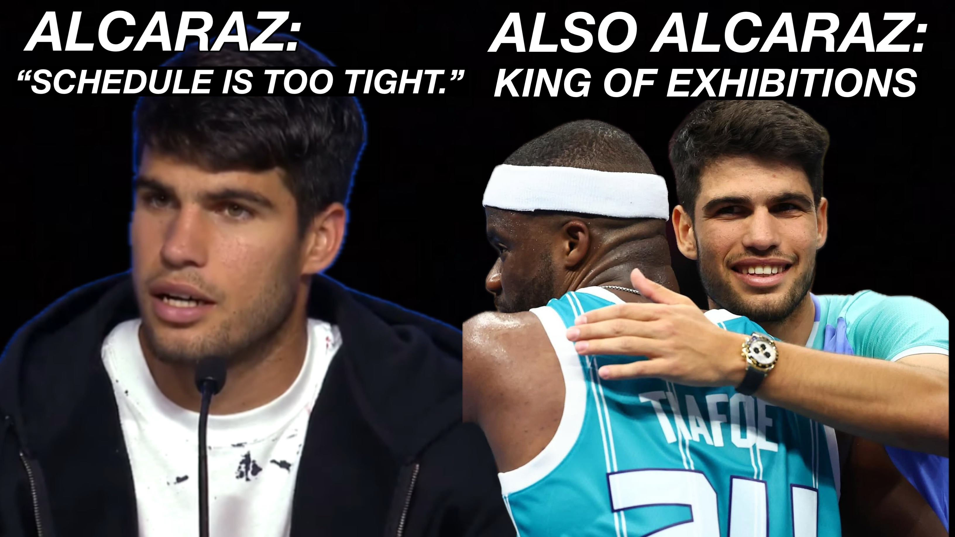 Alcaraz Played a Lot of Exhibitions in 2024