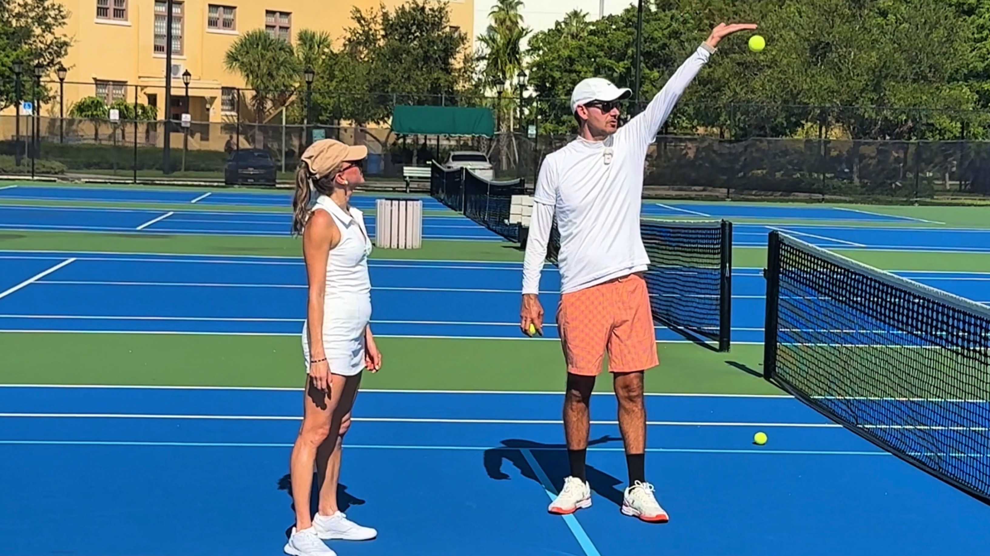 Anna’s First Serve Lesson