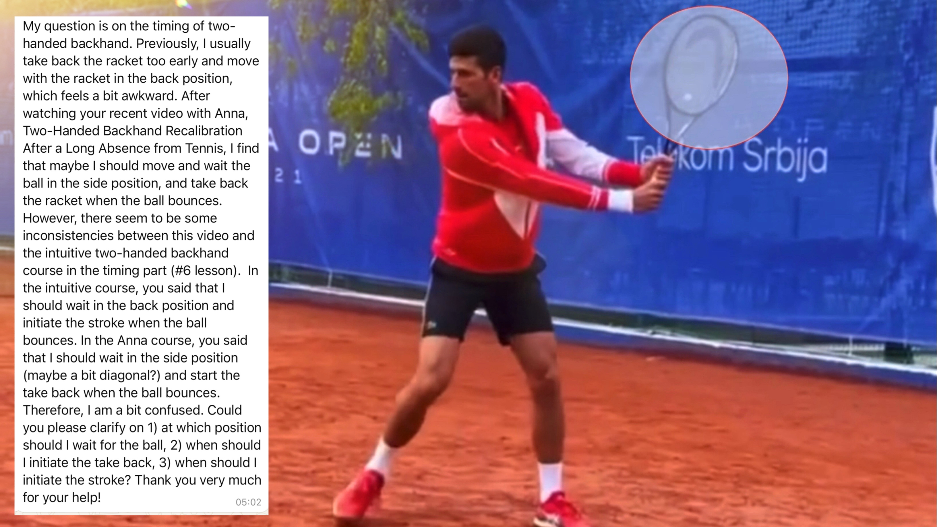 July 2024 Q&A | Confused About Two-Handed Backhand Timing