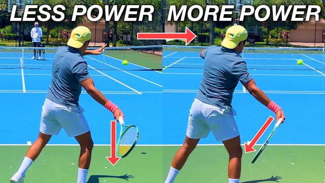 More Forehand Power with a Simple Tak...