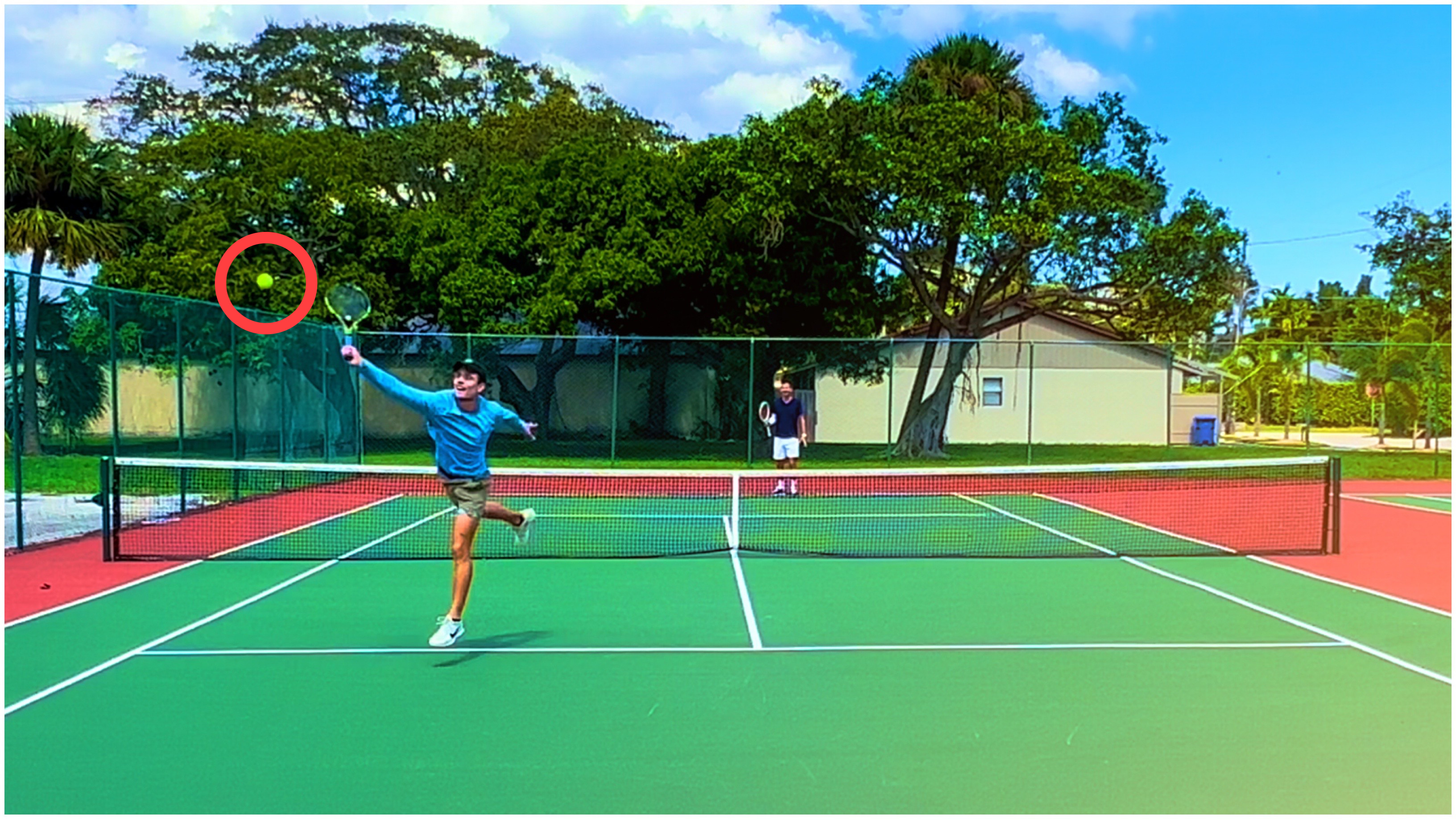 Opponent Rushing the Net