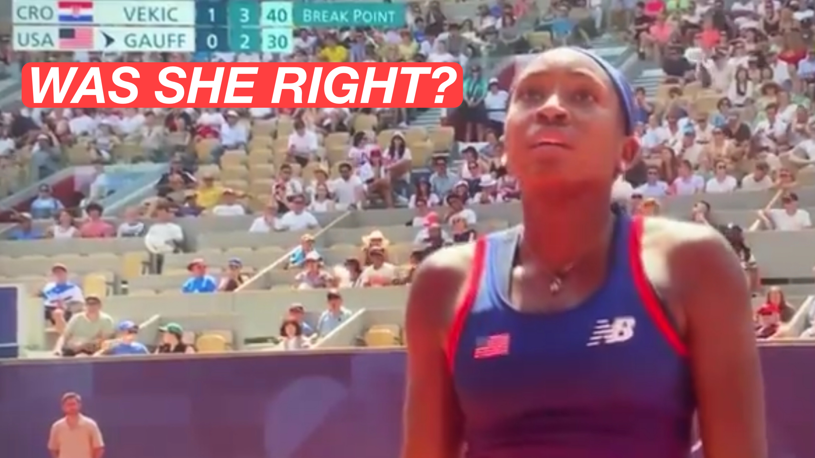 Was Coco Gauff Right in Controversial Umpire Call at the Olympics?