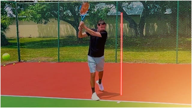 Two-Handed Backhand Swing Path