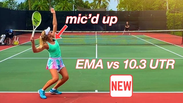 Ema vs 10.3 UTR | Mic'd Up Match Comm...