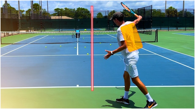 One-Handed Backhand Swing Path