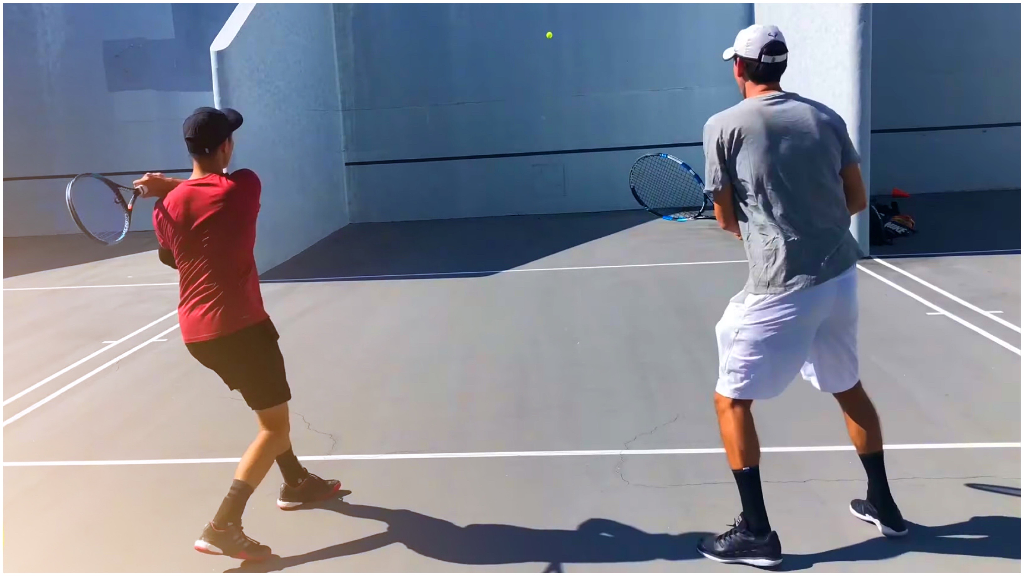 Tennis Wall with a Partner