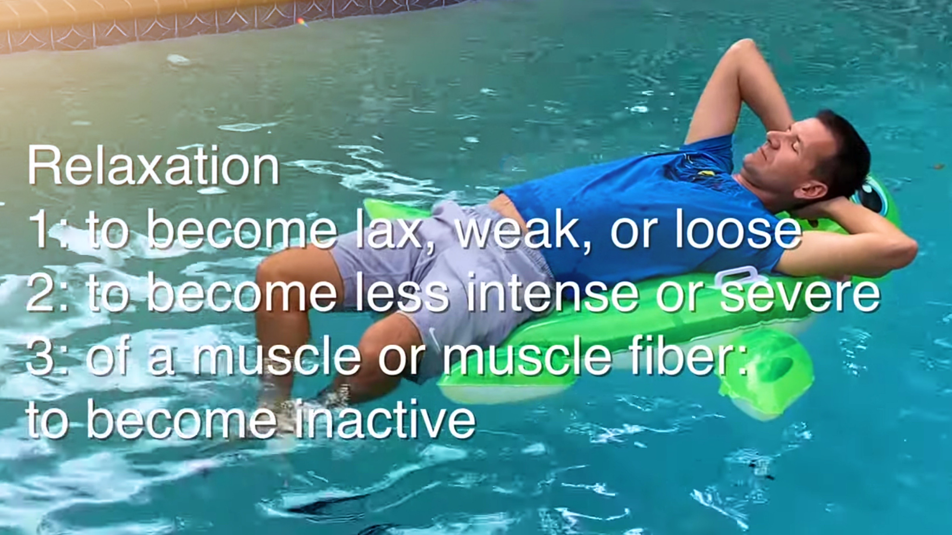 Relaxation vs Intensity