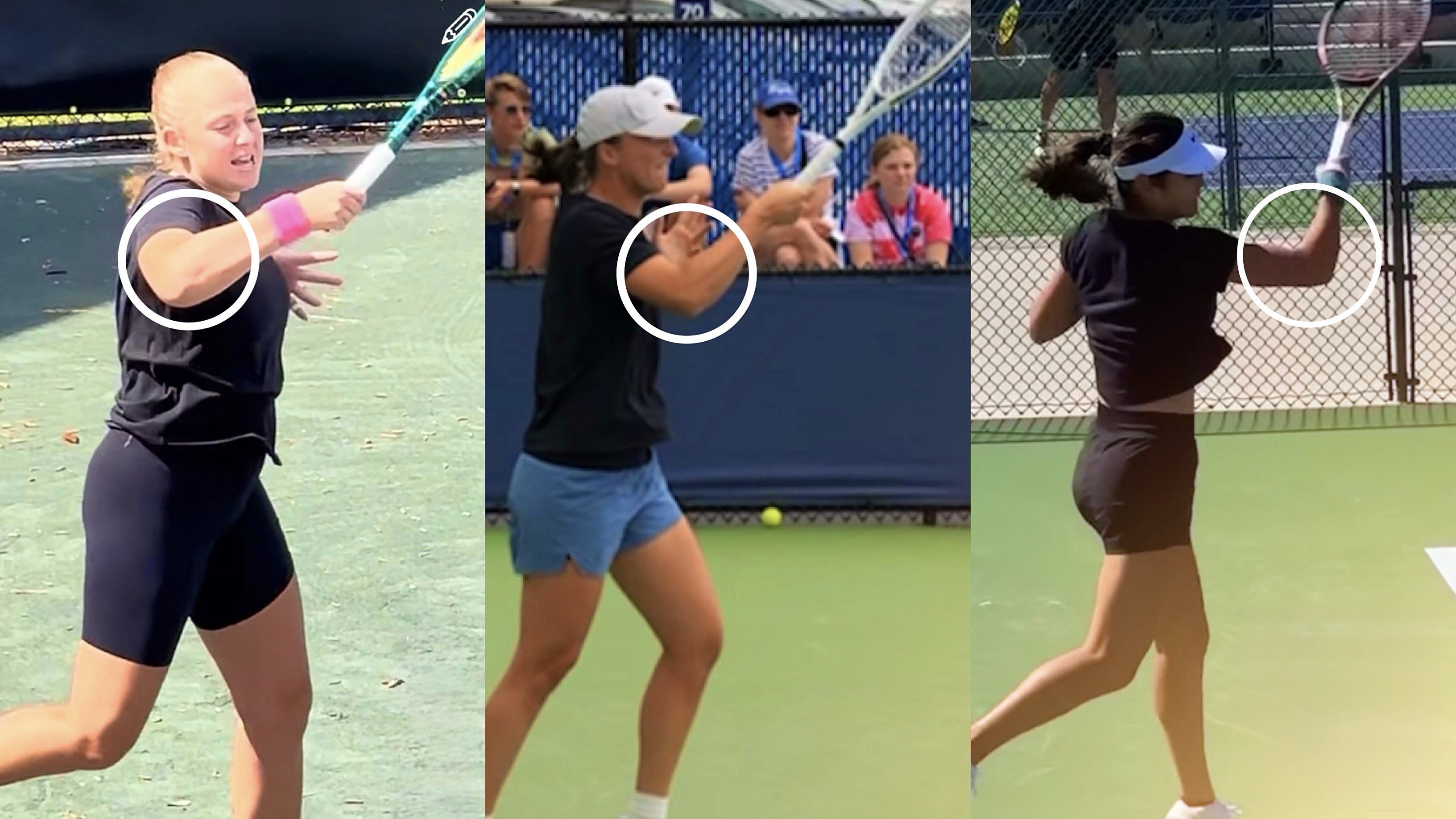 Ostapenko Forehand, Backhand $ Serve Analysis