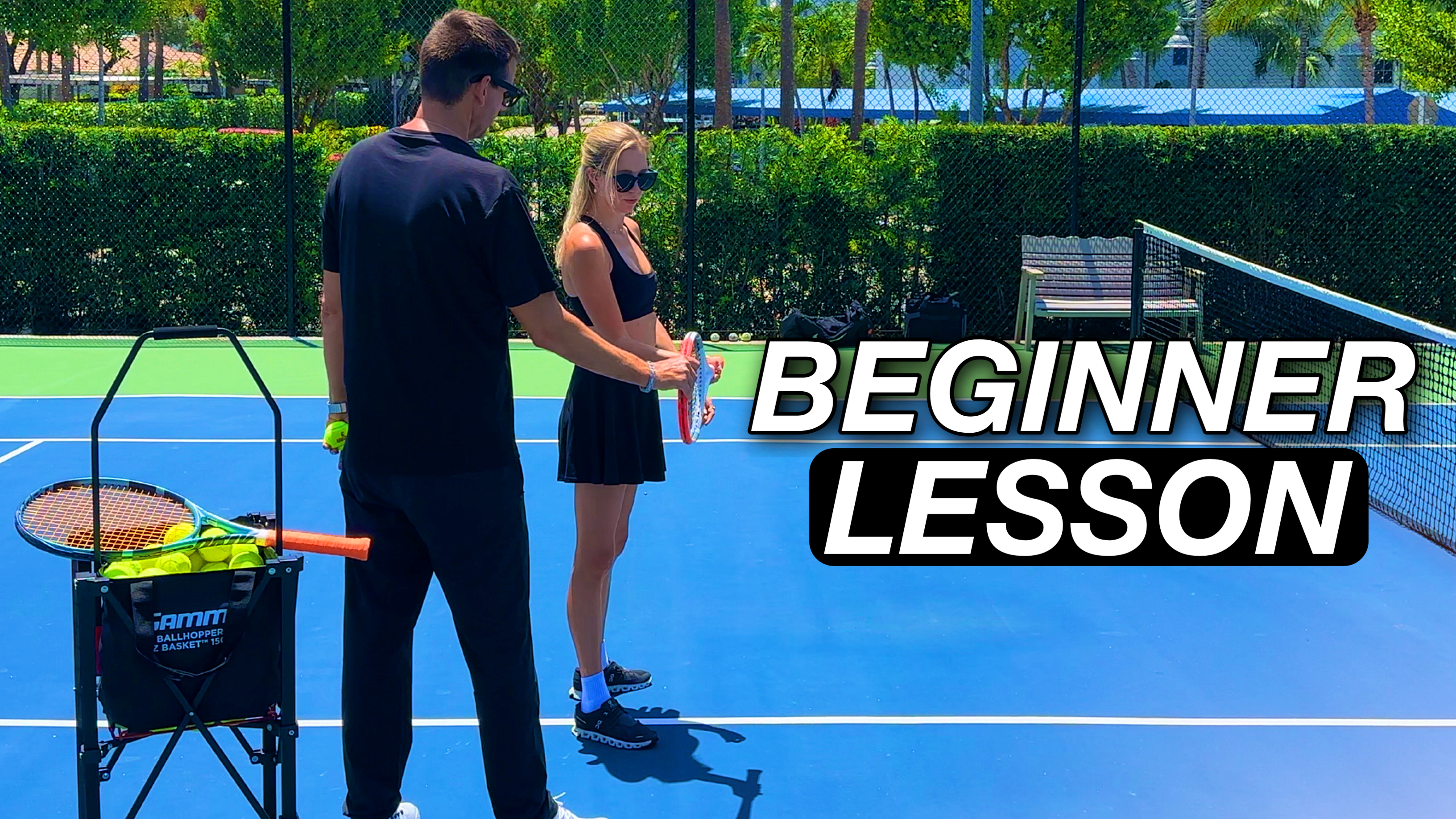 Beginner Tennis Lesson | Forehand & Two-Handed Backhand