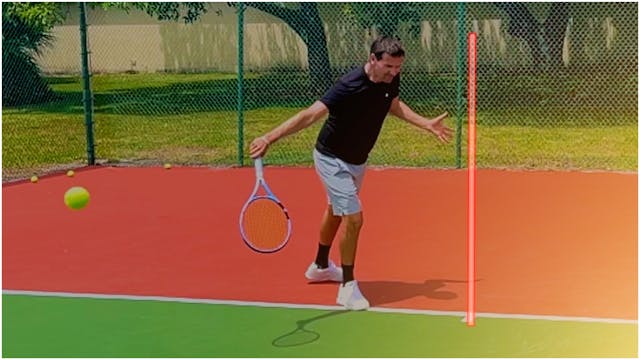 One-Handed Backhand Slice Swing Path