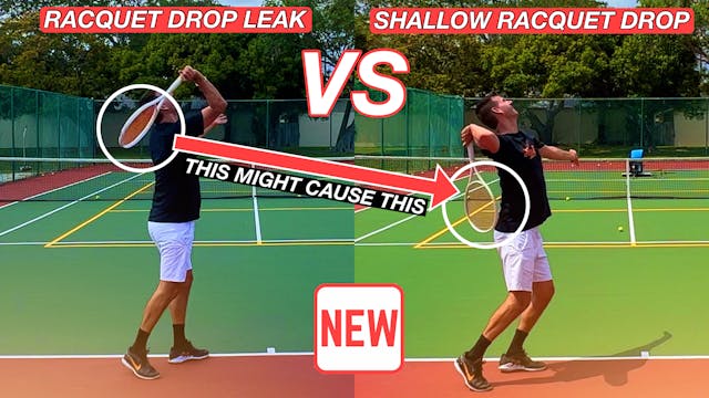 Racquet Drop Leak vs Shallow Racquet ...