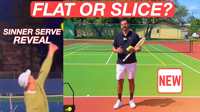Where to Hit Flat & Slice Tennis Serves + Sinner Serve Reveal