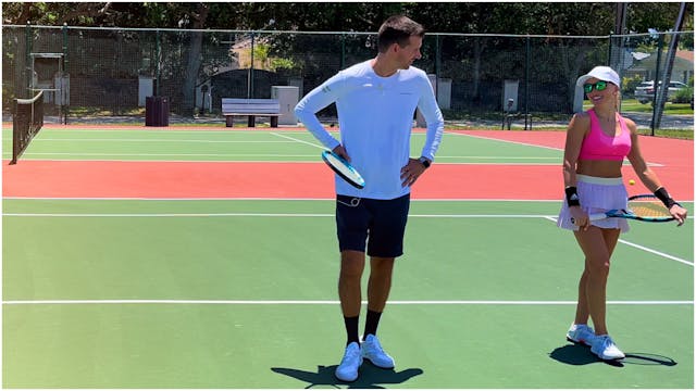 Getting Anna Ready for Her Second Match