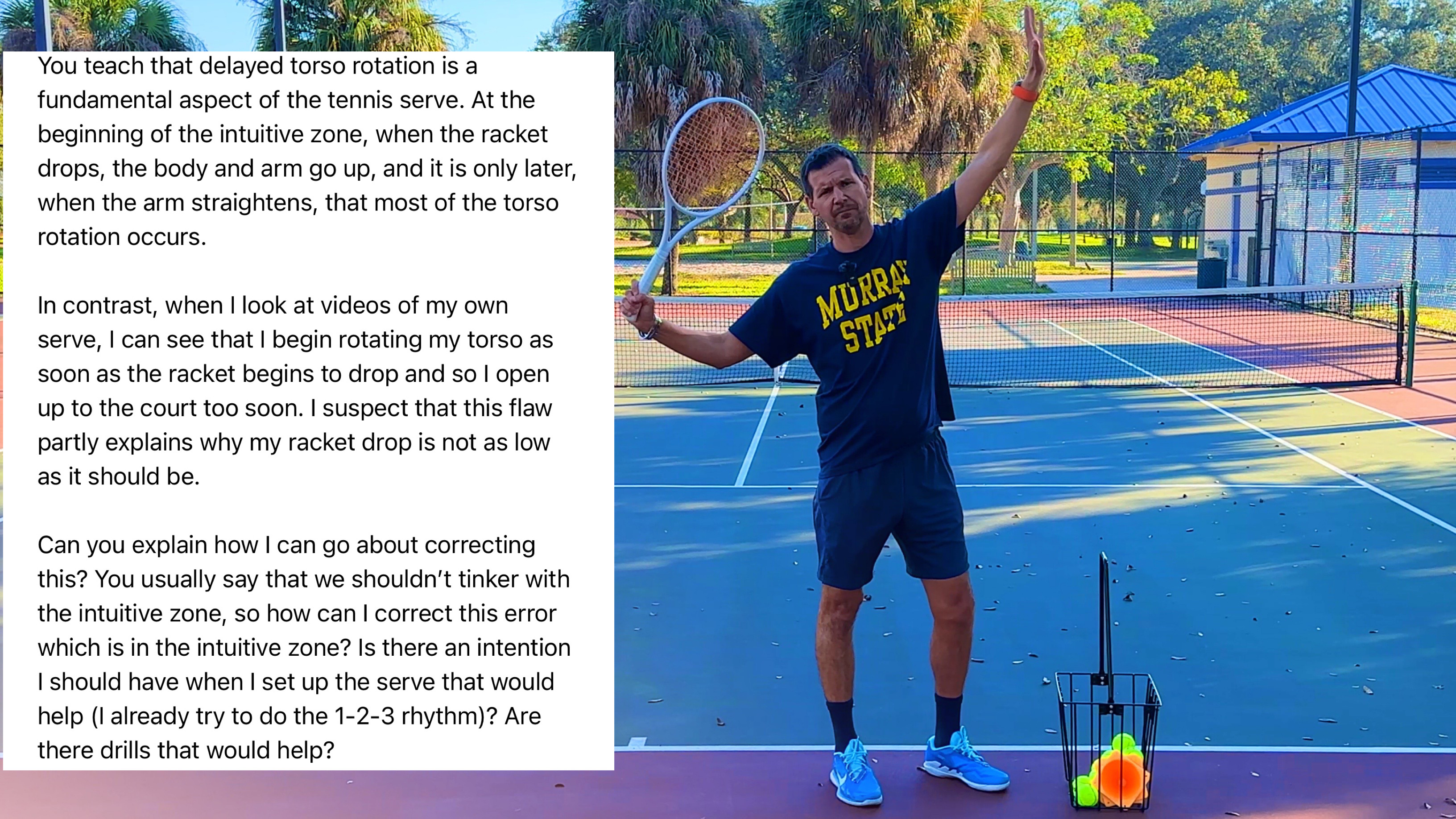 December 2022 Q&A | Delayed Torso Rotation on Serve | Approach Down the Line