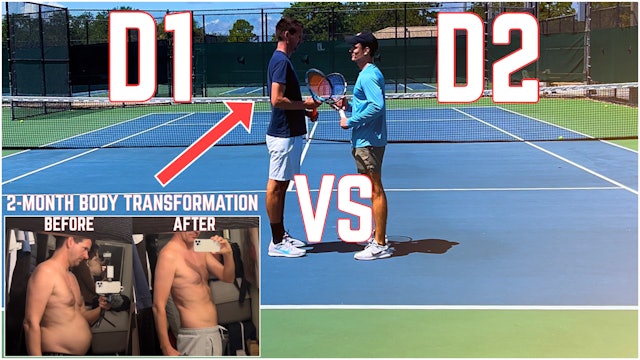D1 Player with vs D2 Player | Nick's Body Transformation (Premium Version)