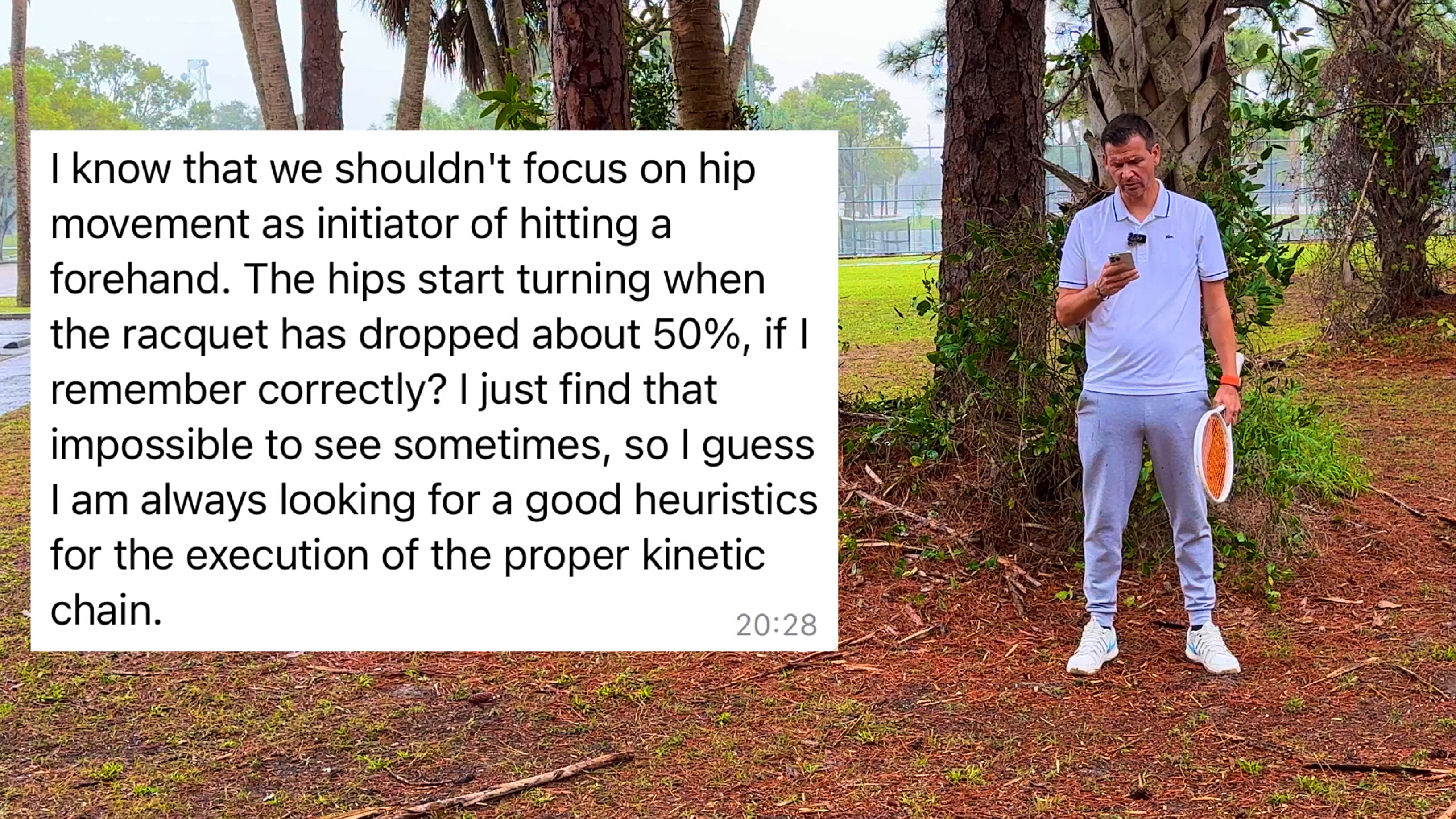 December 2023 Q&A | Hip Movement as Initiator on Forehand | Brushing the Ball