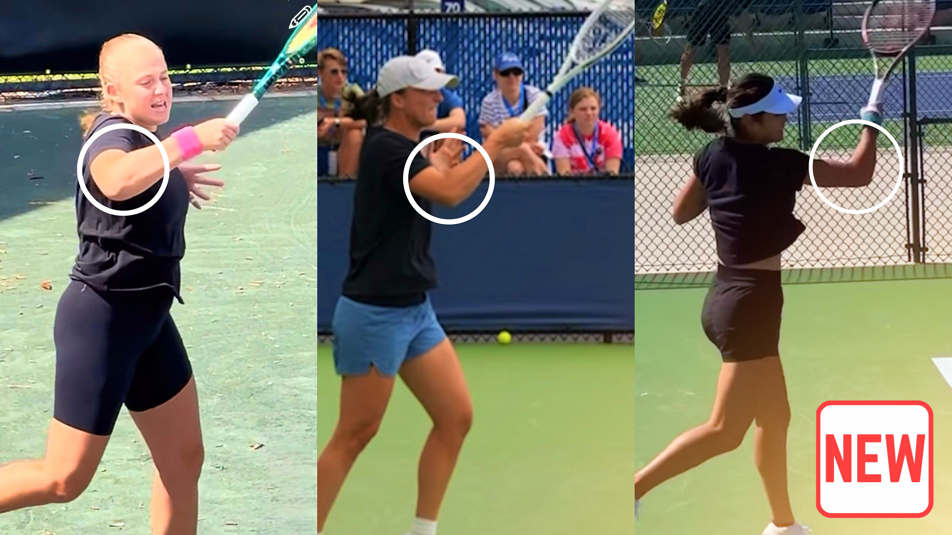Ostapenko Forehand, Backhand $ Serve Analysis 
