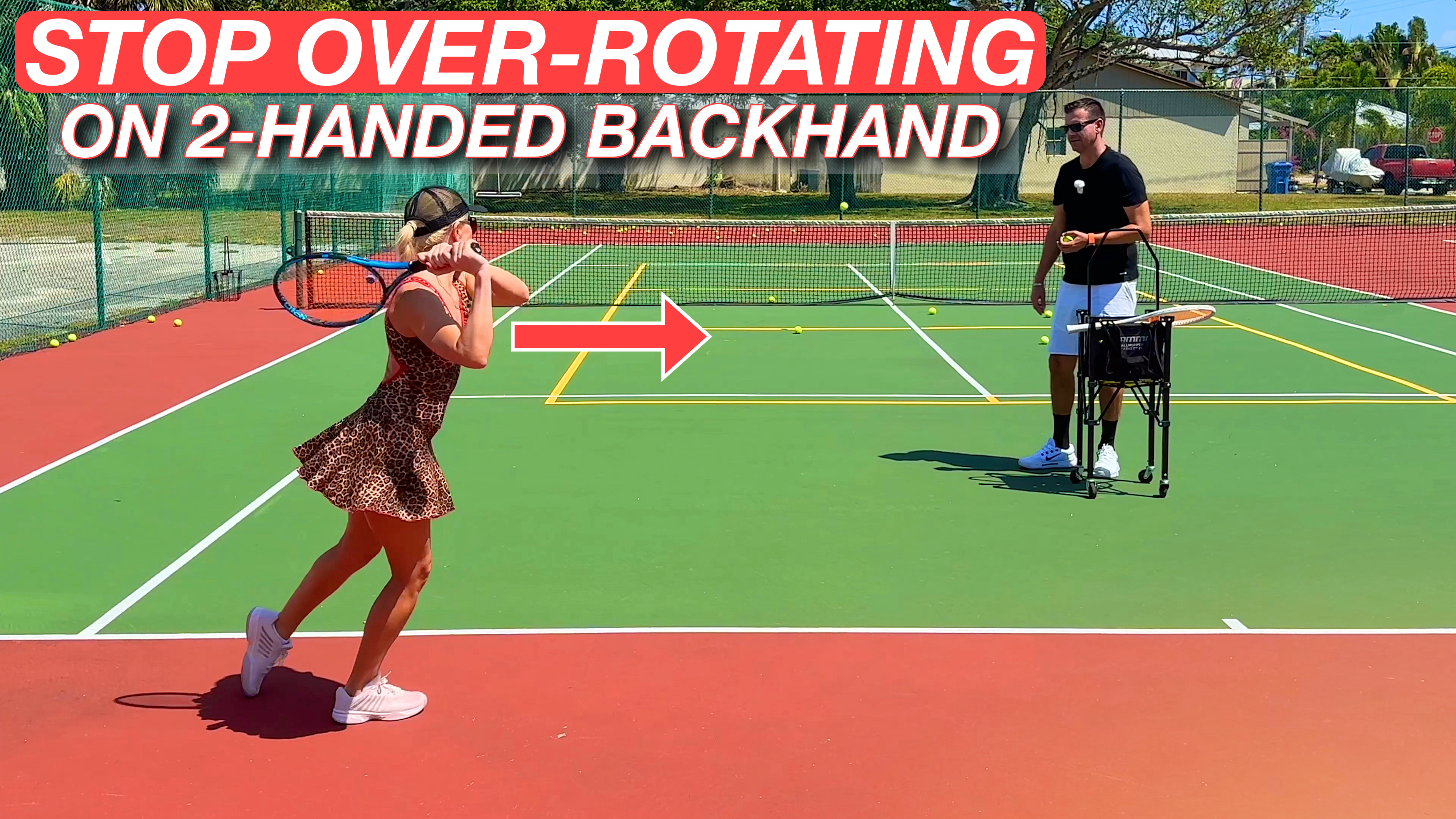 How to Stop Over-Rotating on the Two-Handed Backhand