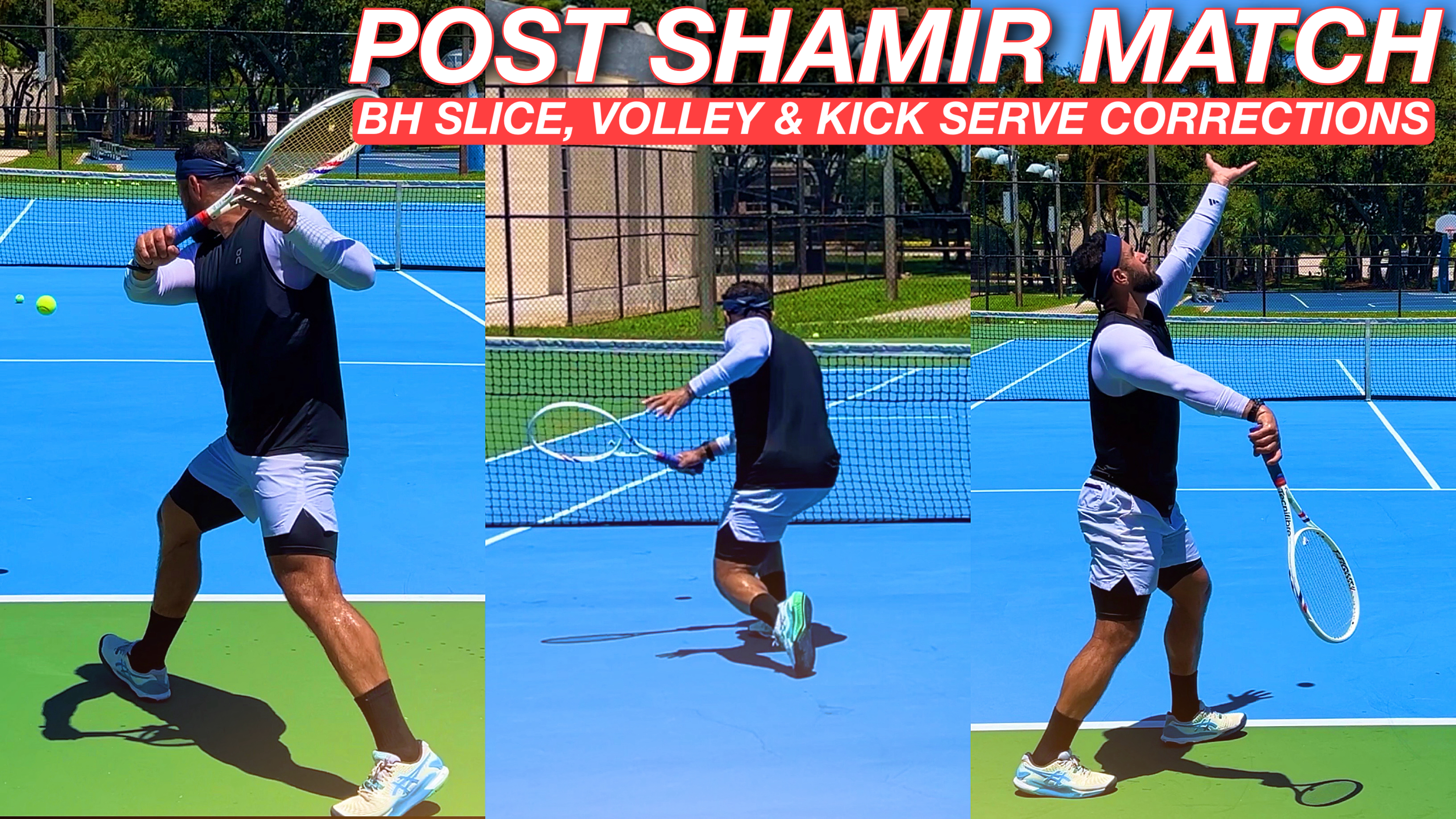 Backhand Slice Floating | Shaky Volleys | Kick Serve Grip and More…