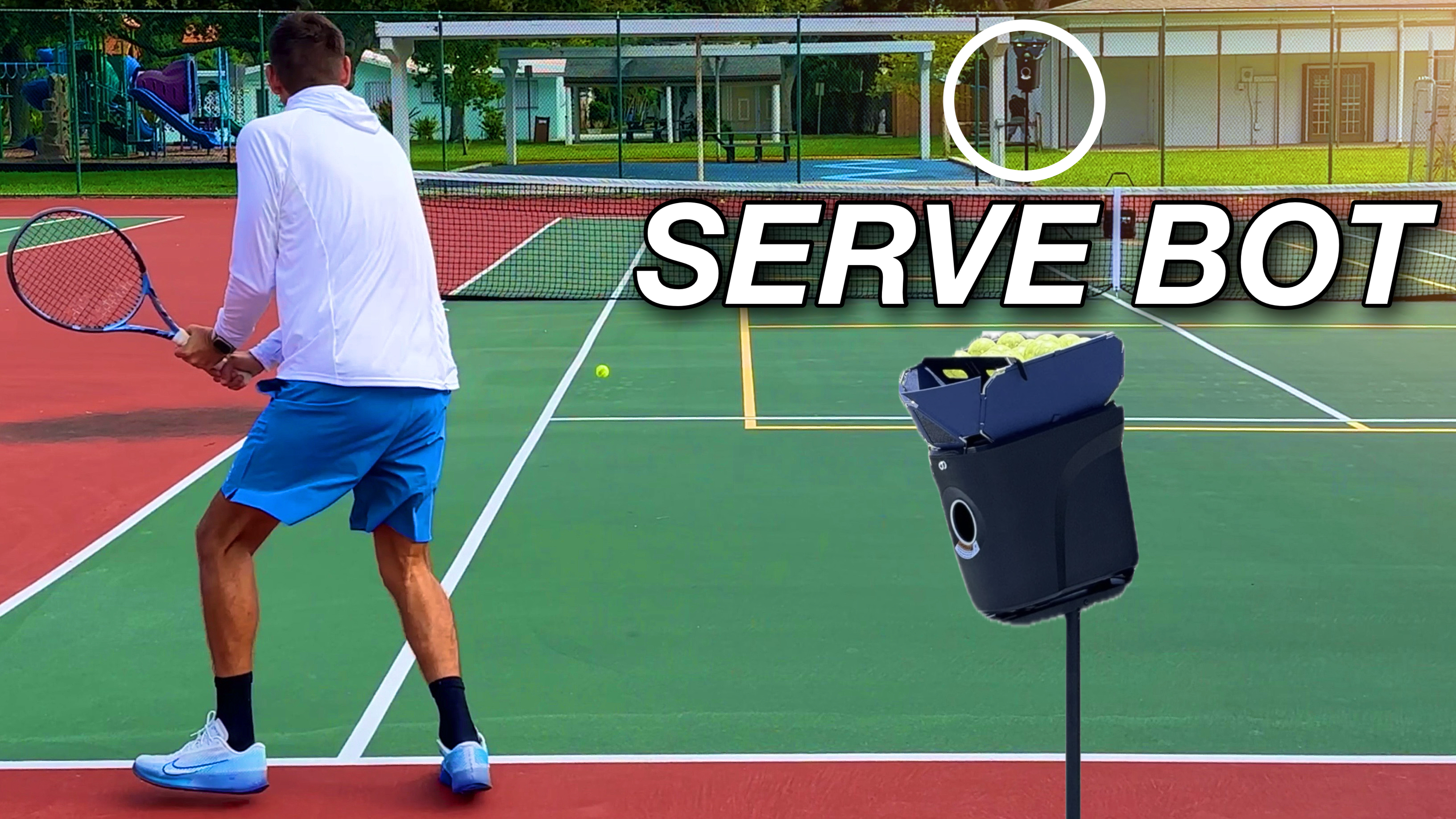 I Practiced My Return with a Ball Machine That Can SERVE