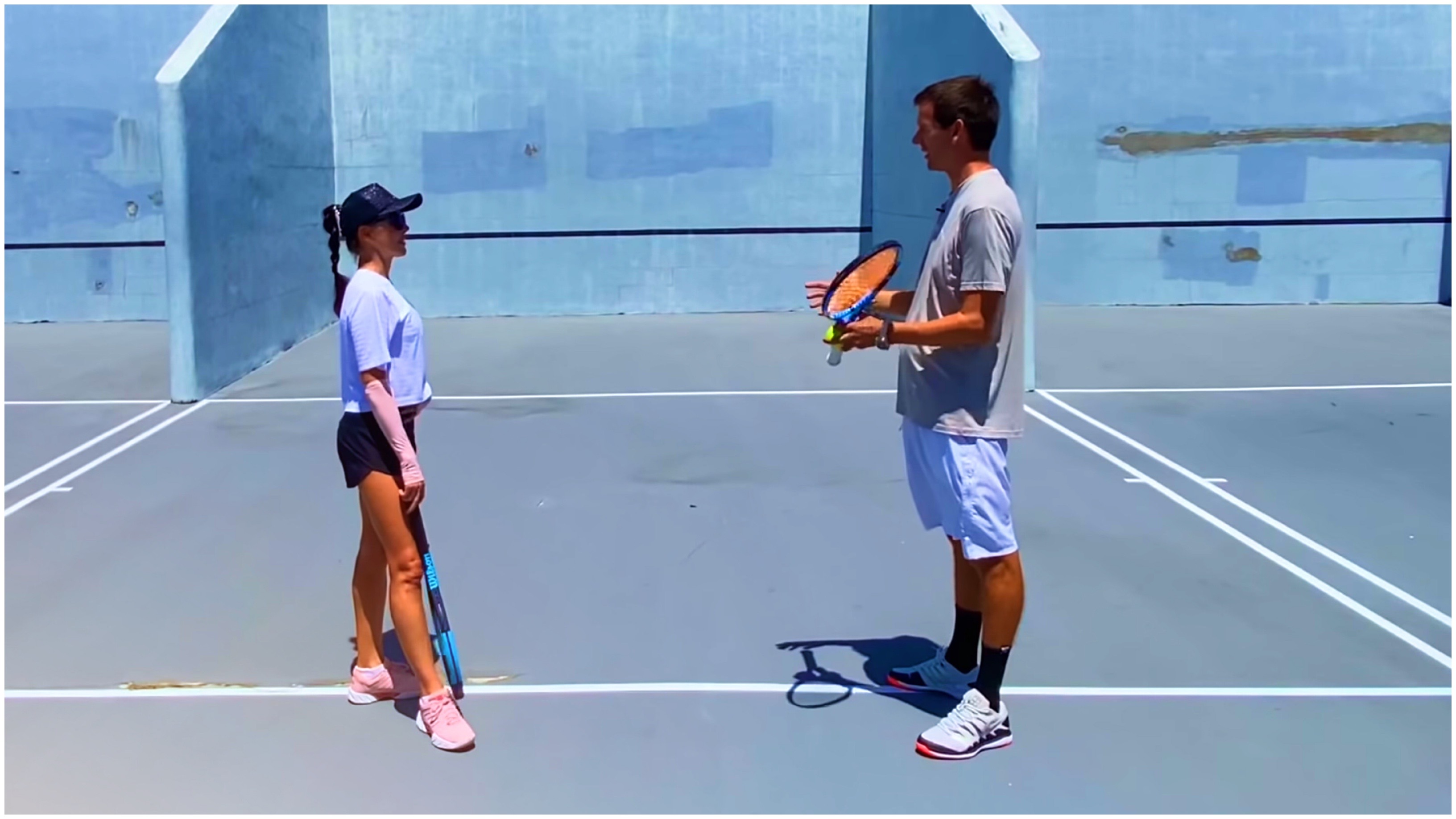 Beginner Tennis Wall Drills with Anna