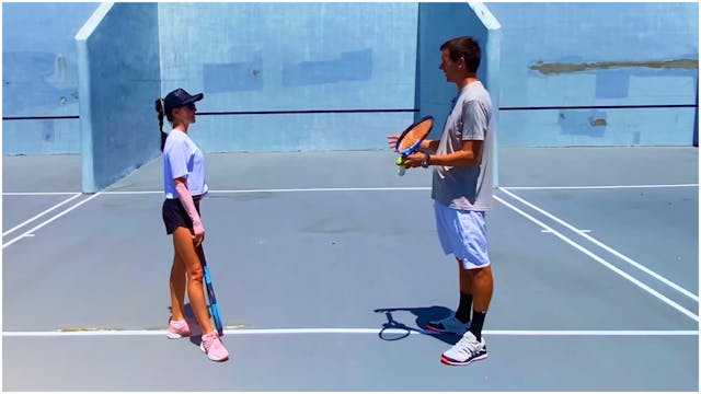 Beginner Tennis Wall Drills with Anna