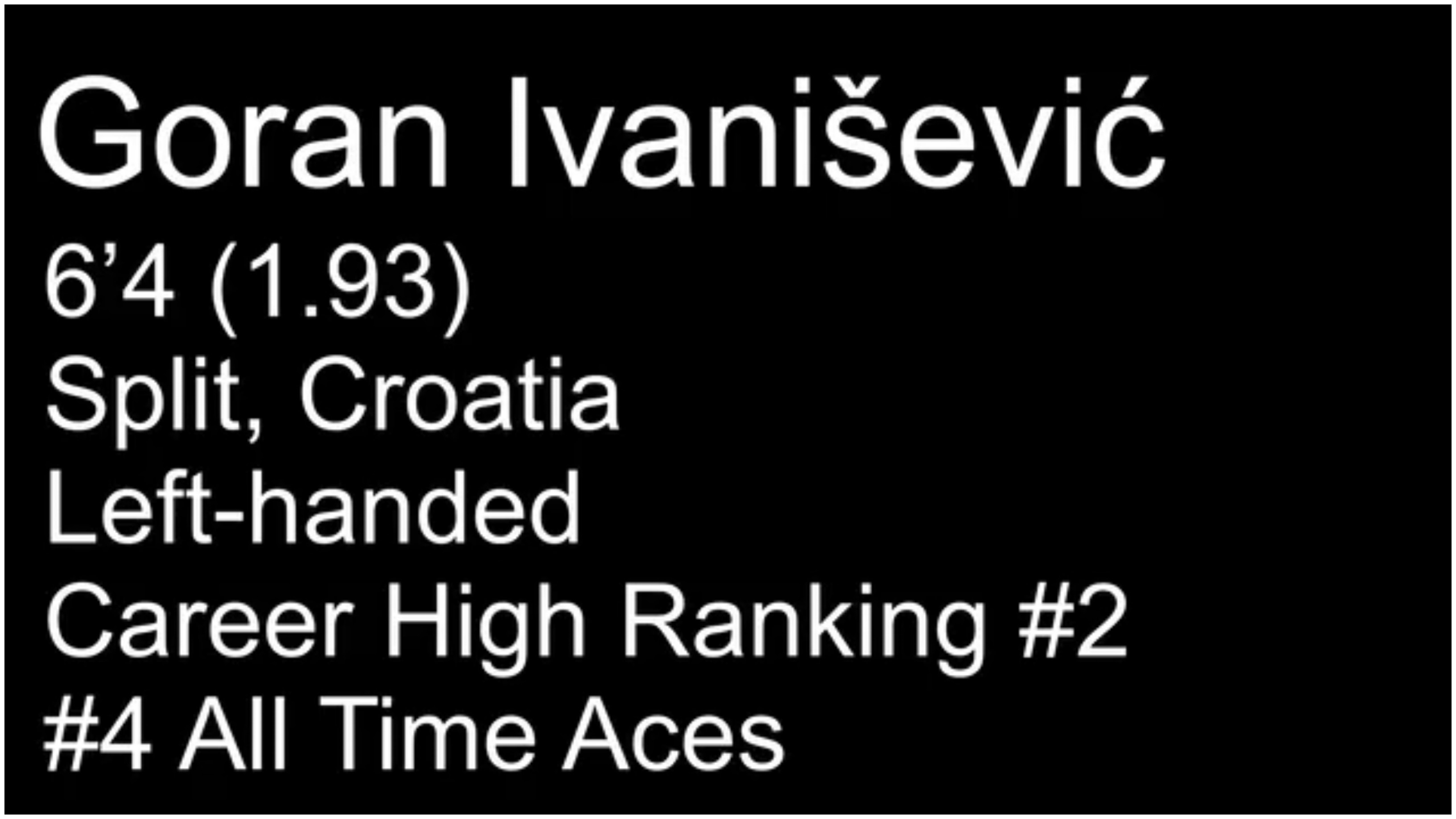 Goran Ivanisevic - The Croatian Serve - Intuitive Tennis