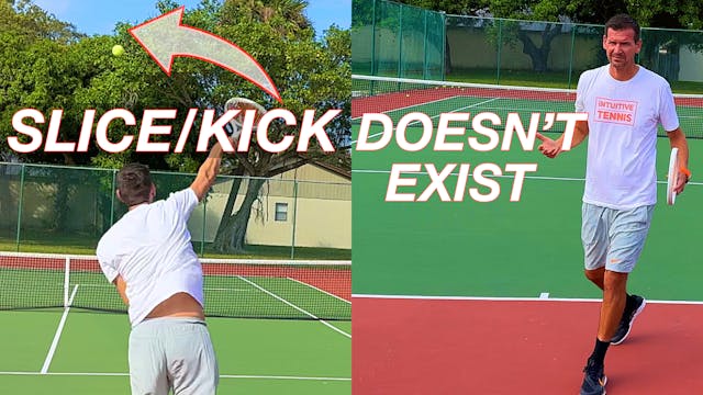 The Slice/Kick Serve Does NOT Exist