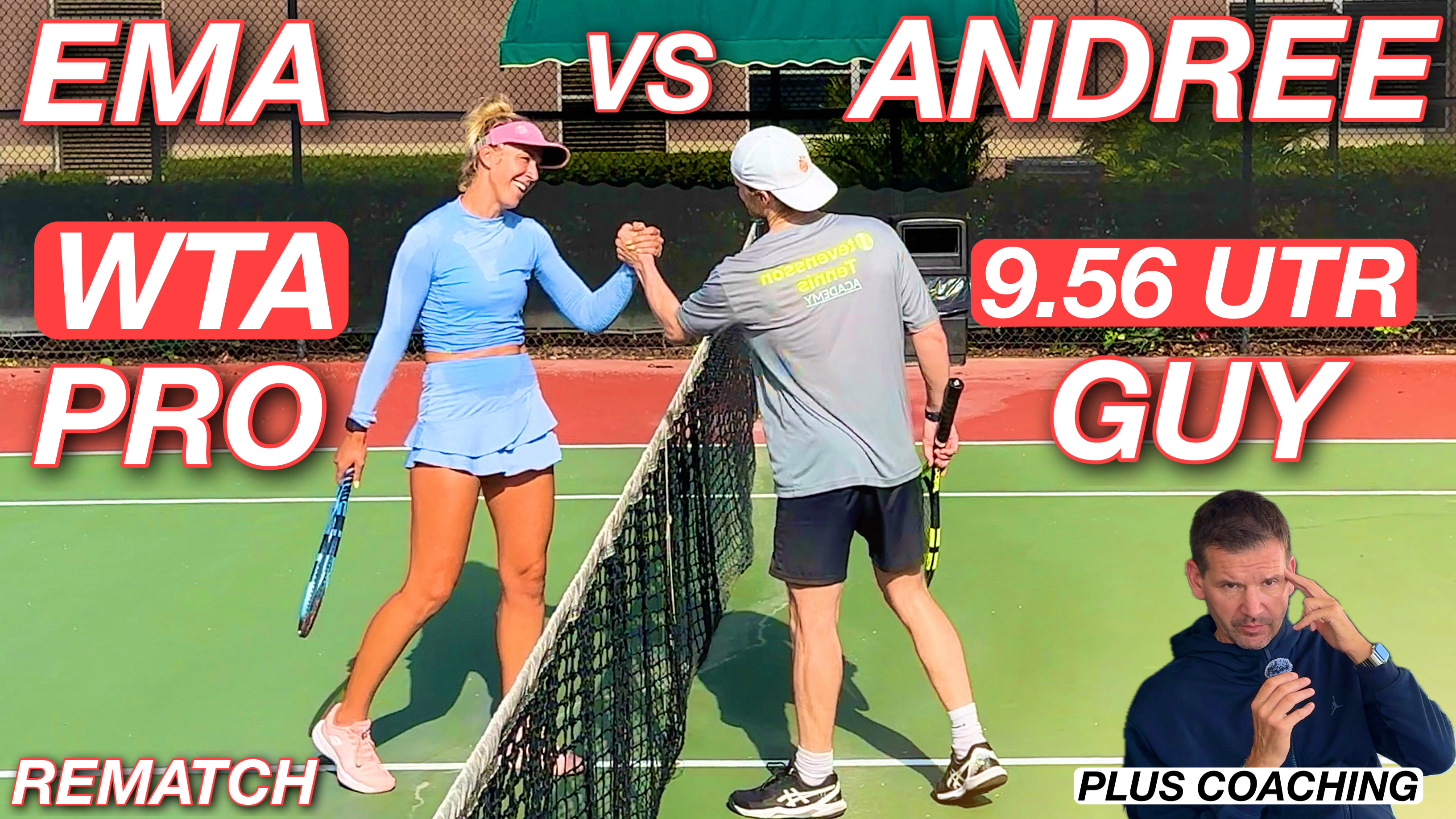 Female Pro (592 WTA) vs 9.56 UTR Guy (career high 12) | REMATCH July 2025