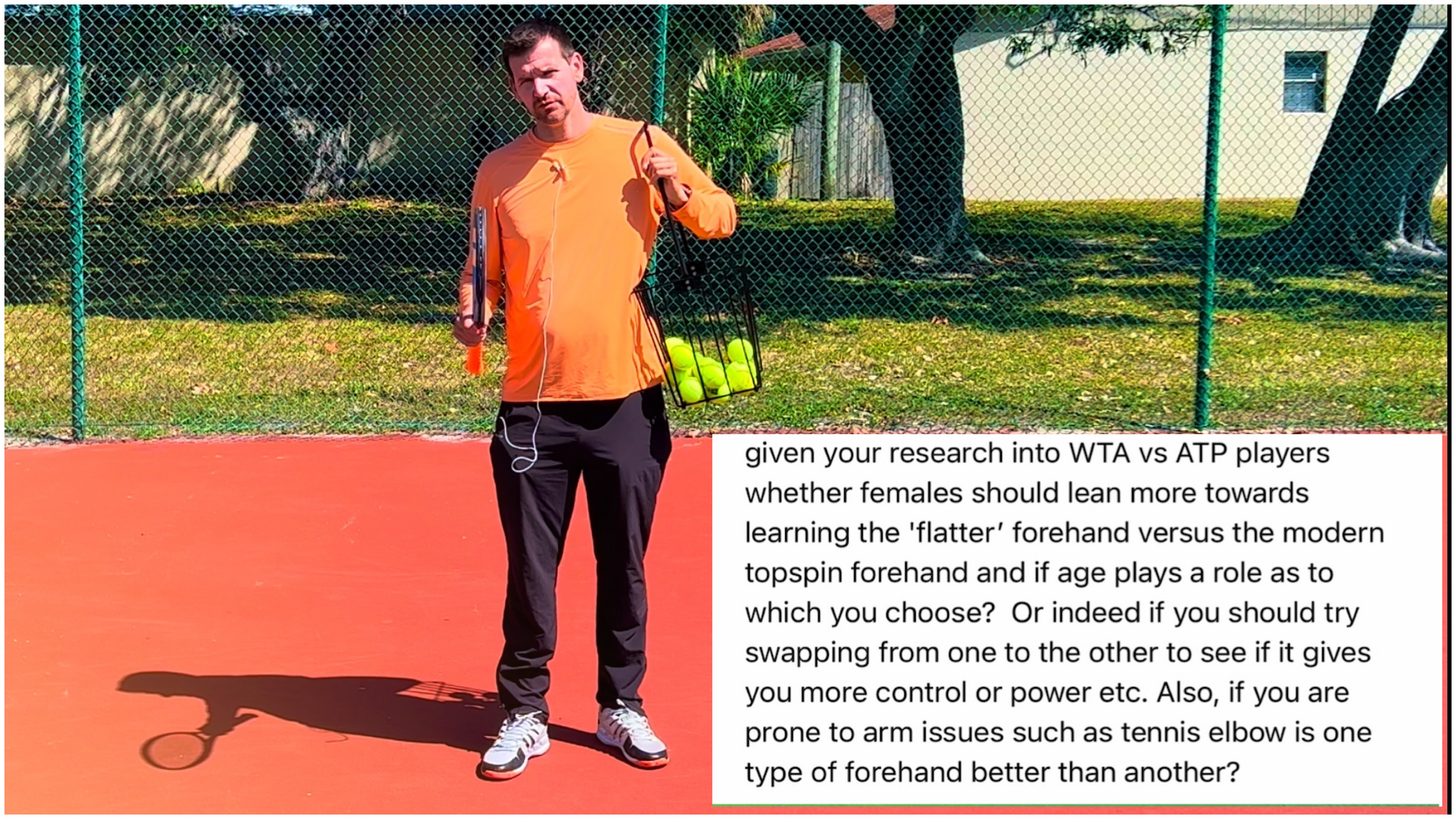 March 2022 Q&A | Flat Forehands on WTA Tour | Adding Weight to Racquet