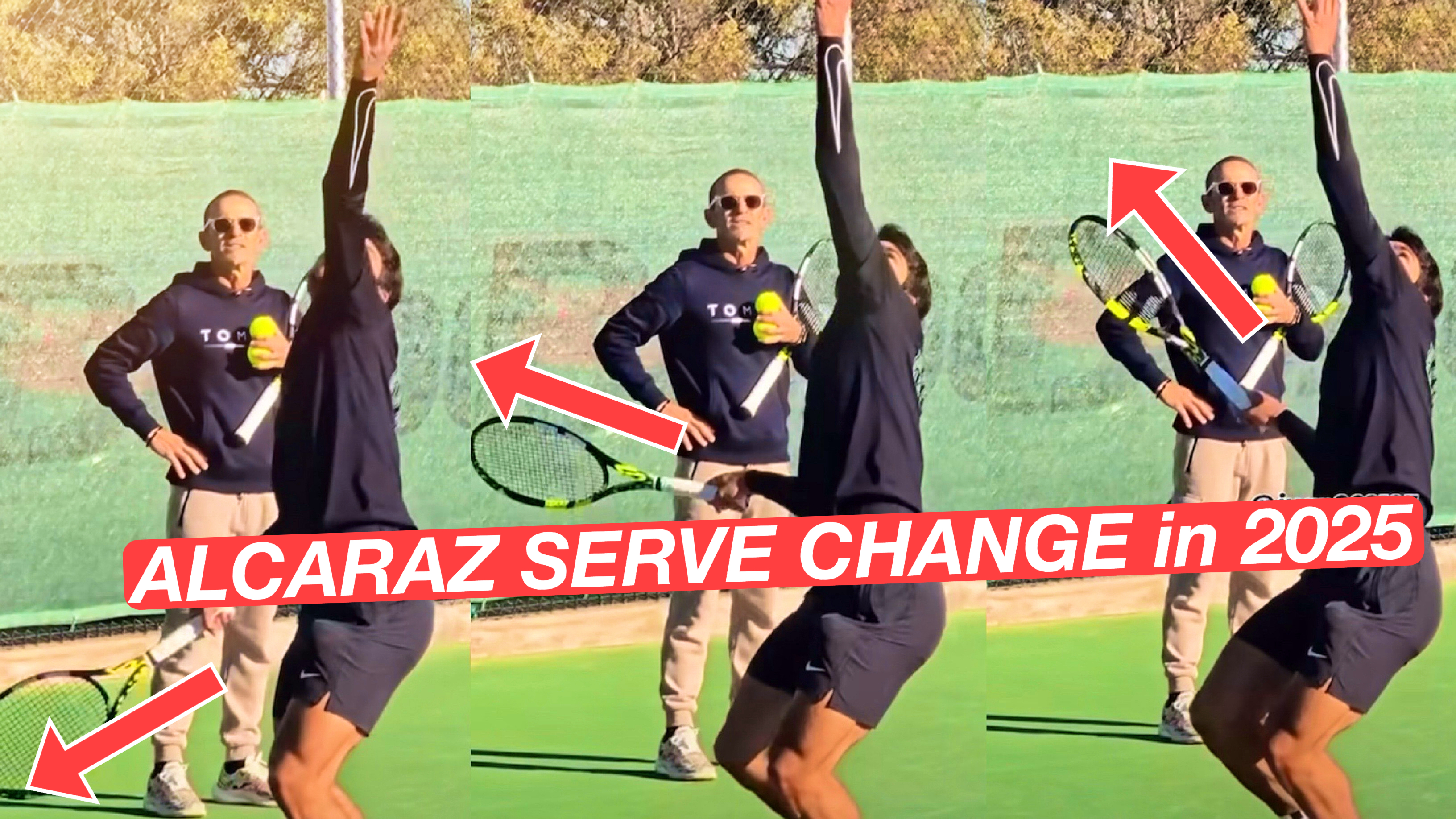 Carlos Alcaraz New & Improved Serve Technique | Australian Open 2025