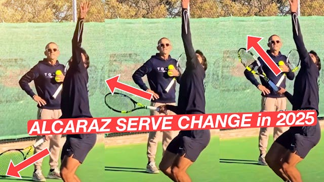 Carlos Alcaraz New & Improved Serve T...