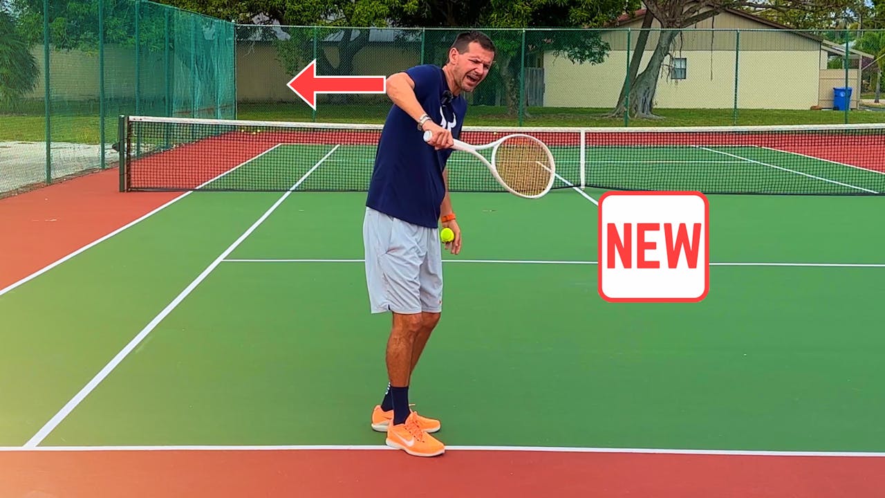 Leading with the Elbow OneHanded Backhand Problems Intuitive Tennis