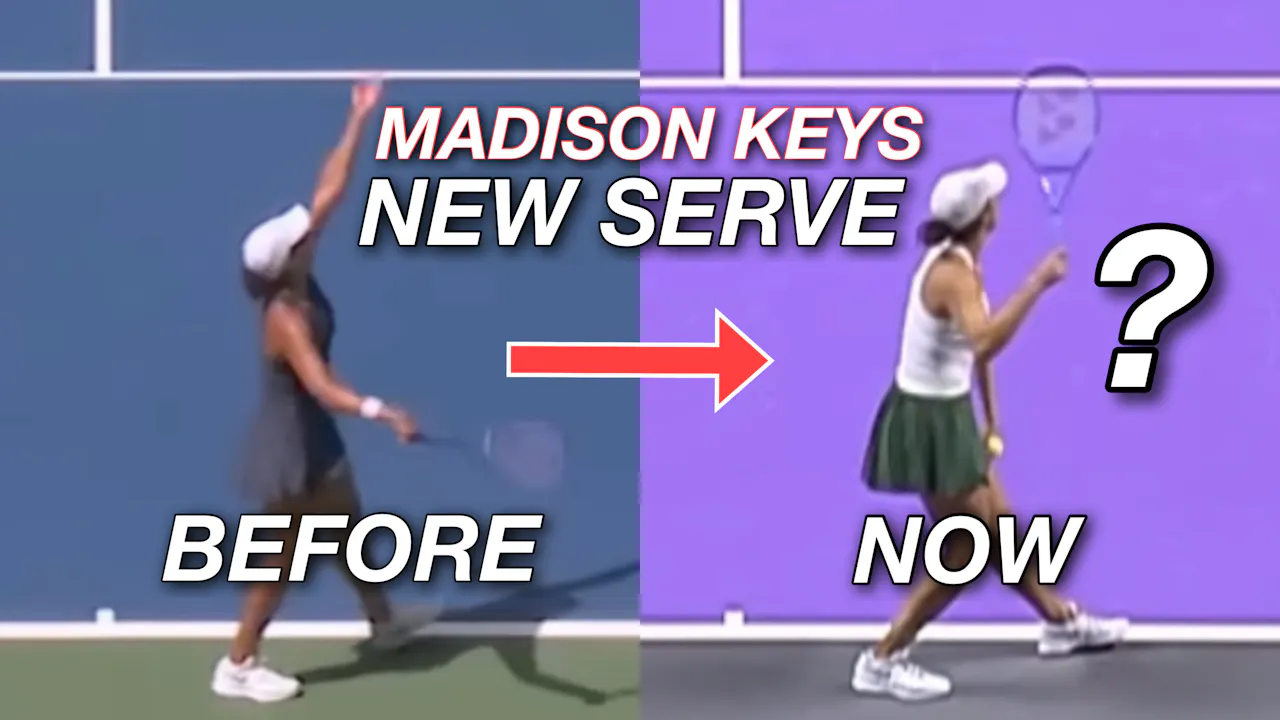 Madison Keys NEW Reverse Lag Serve at the WTA Finals 2025 - Pro Stroke ...