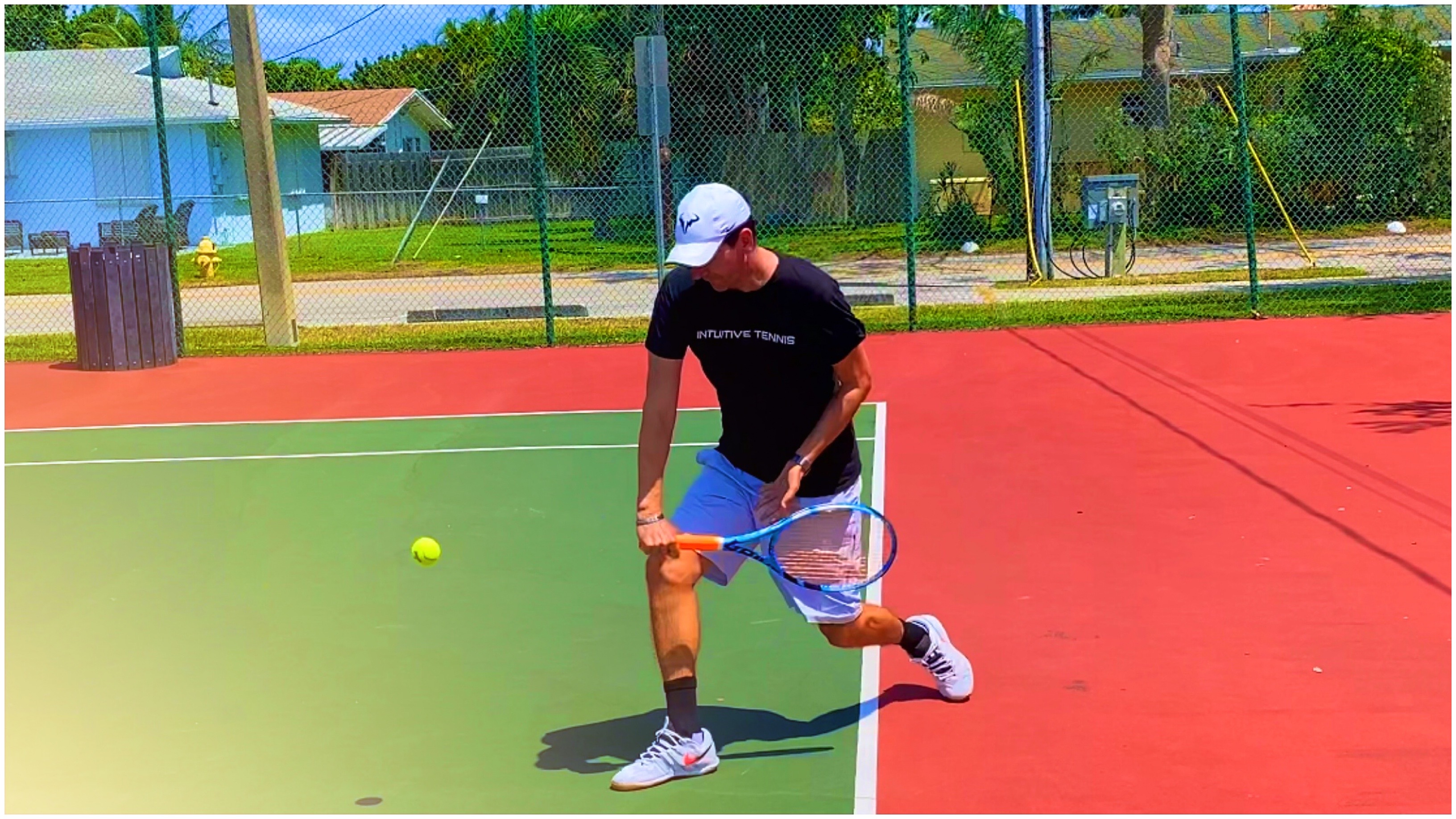What is the Intuitive Zone on the One-Handed Backhand?