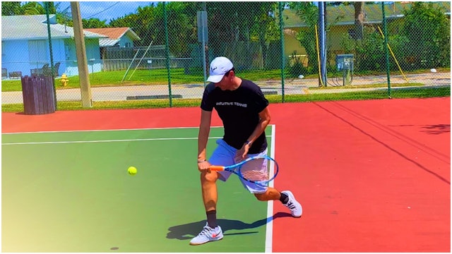 What is the Intuitive Zone on the One-Handed Backhand?