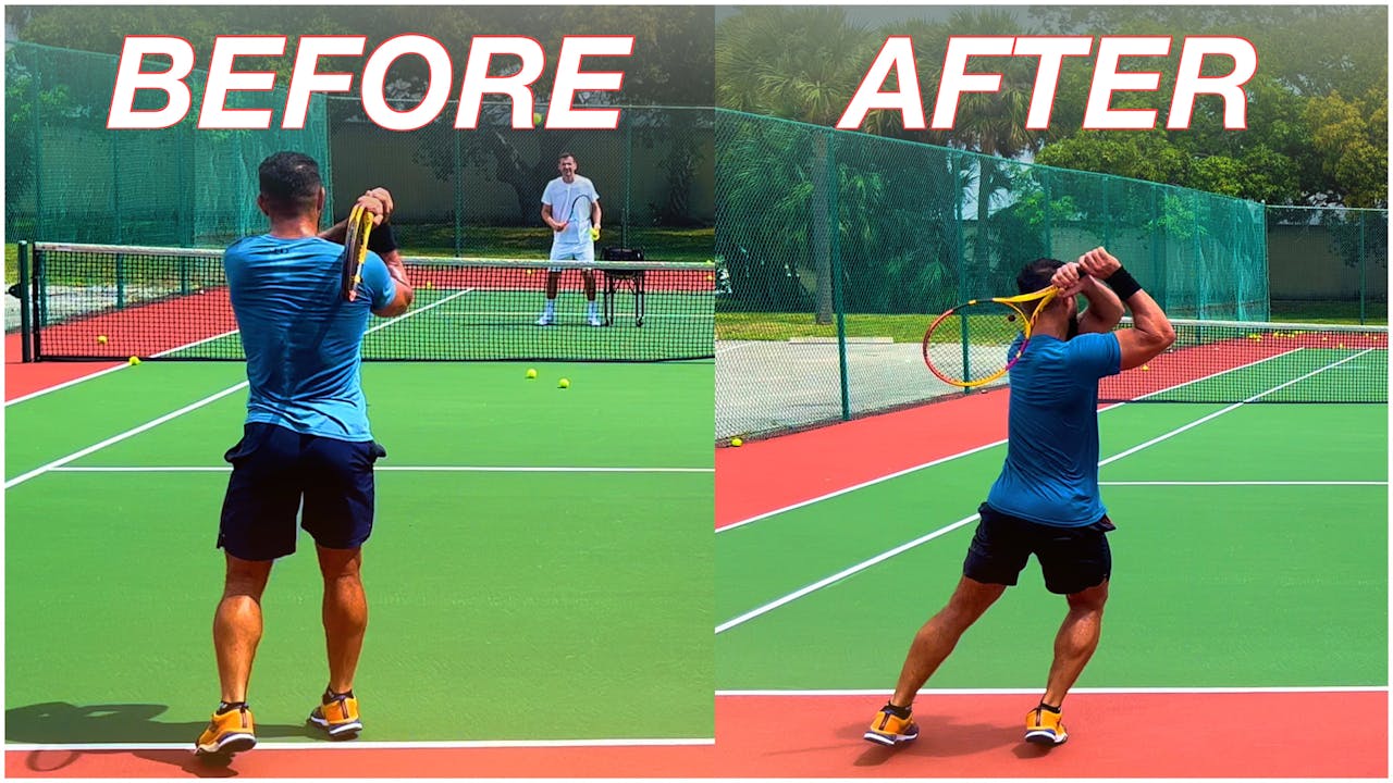 TwoHanded Backhand Finish Teaching Bremen Intuitive Tennis