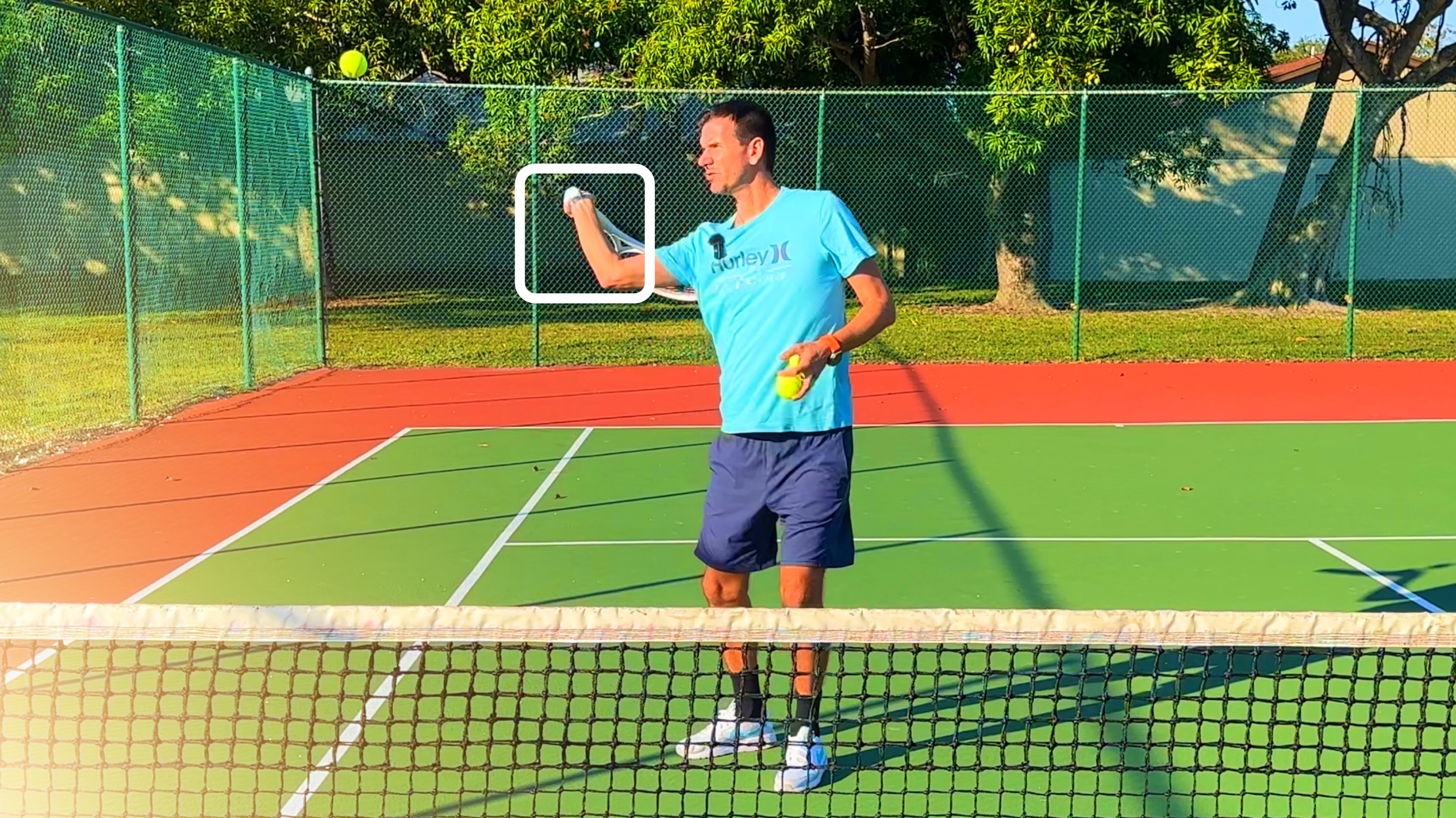 High Forehand Volley