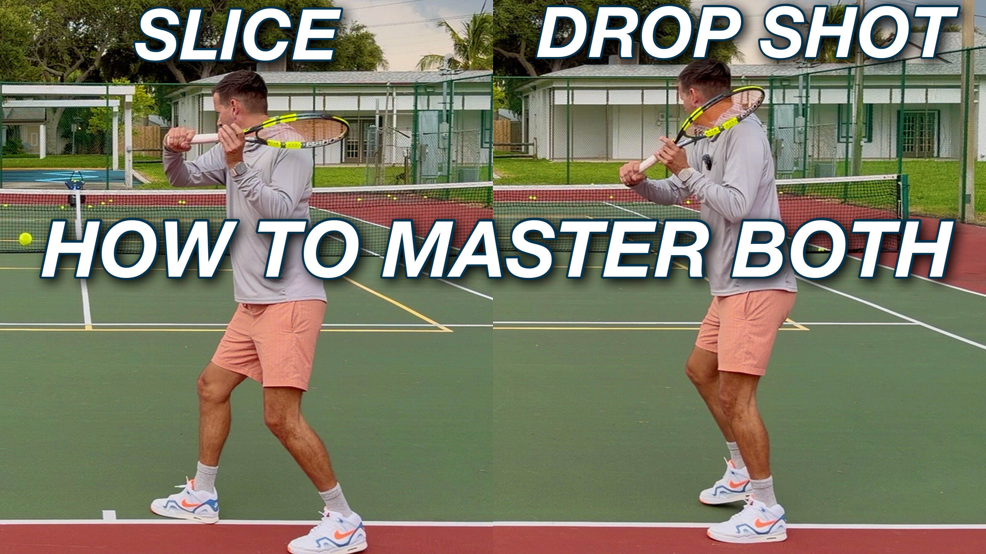 Backhand Slice vs Backhand Drop Shot | Demonstrative Explanation